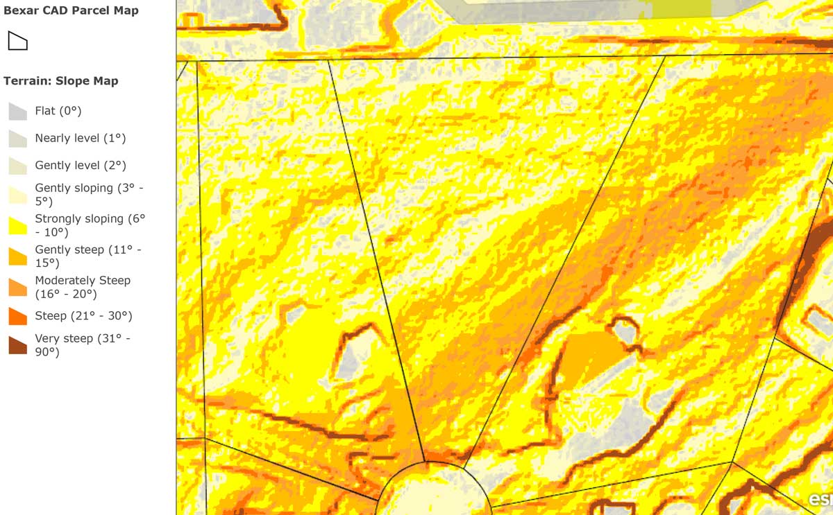 Slope Map of 25424 Fairway View